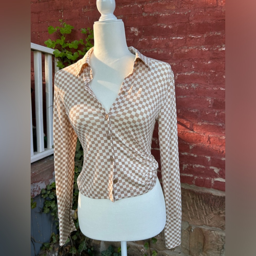 NWT Abercrombie and Fitch Checkered Shirt